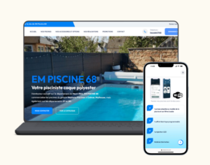 EM PISCINE cas client MSWEBDESIGN
