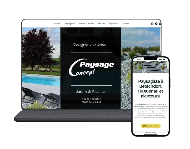 Paysage Concept - Cas client MSWebdesign